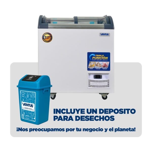 Conservadora Ventus CTV-220Q PRO con depósito para desechos de regalo