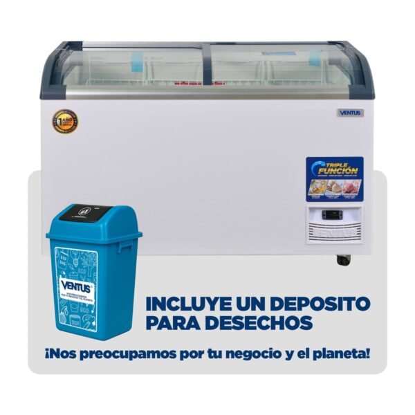Conservadora Ventus CTV-420Q PRO con depósito para desechos de regalo