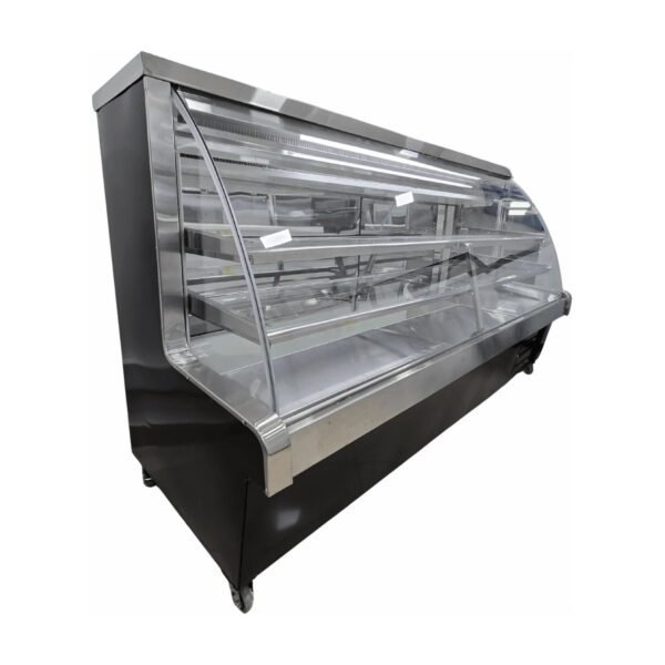 Vitrina nacional refrigerada vidrio curvo 2.0mts